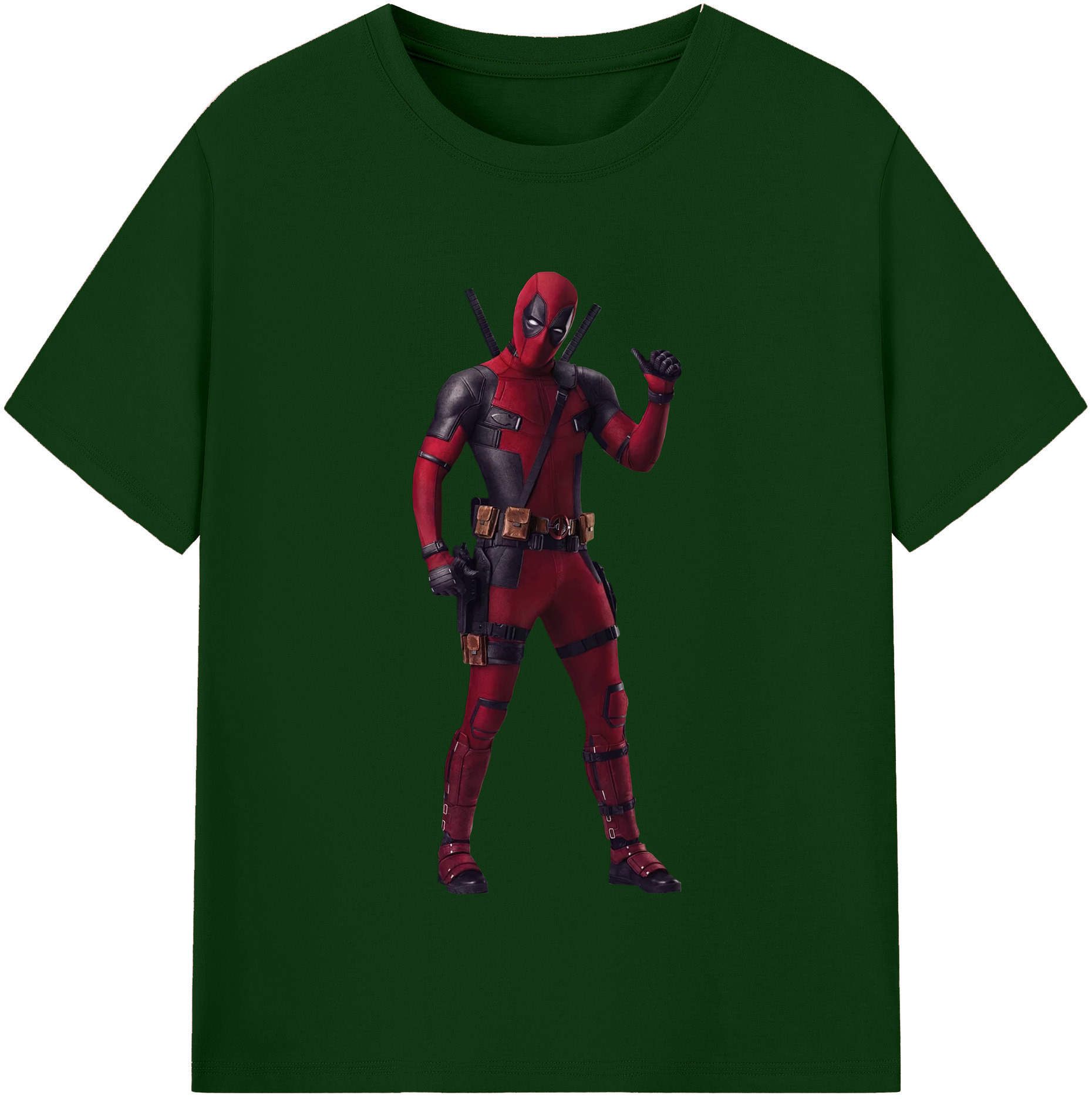 （画像用） Deadpool デッドプール 綿100％半袖Tシャツ（フロントプリント）